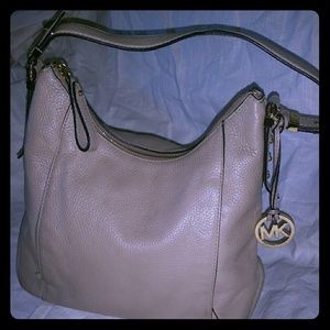 Michael kors Bowery Biege leather purse
